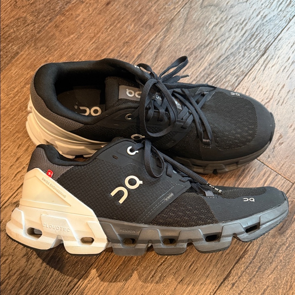 On Running Dual-Tone Sneakers in Black and White